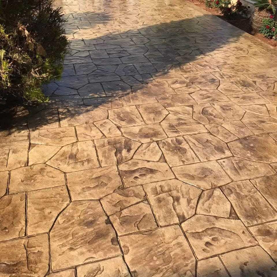 الخرسانه المطبوعه - أفضل أرضيات خرسانية مطبوعة